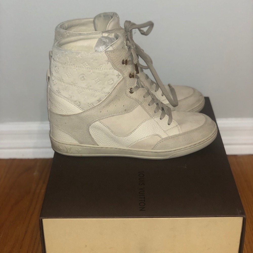 Louis Vuitton Monogram  Wedge Sneakers 9.5